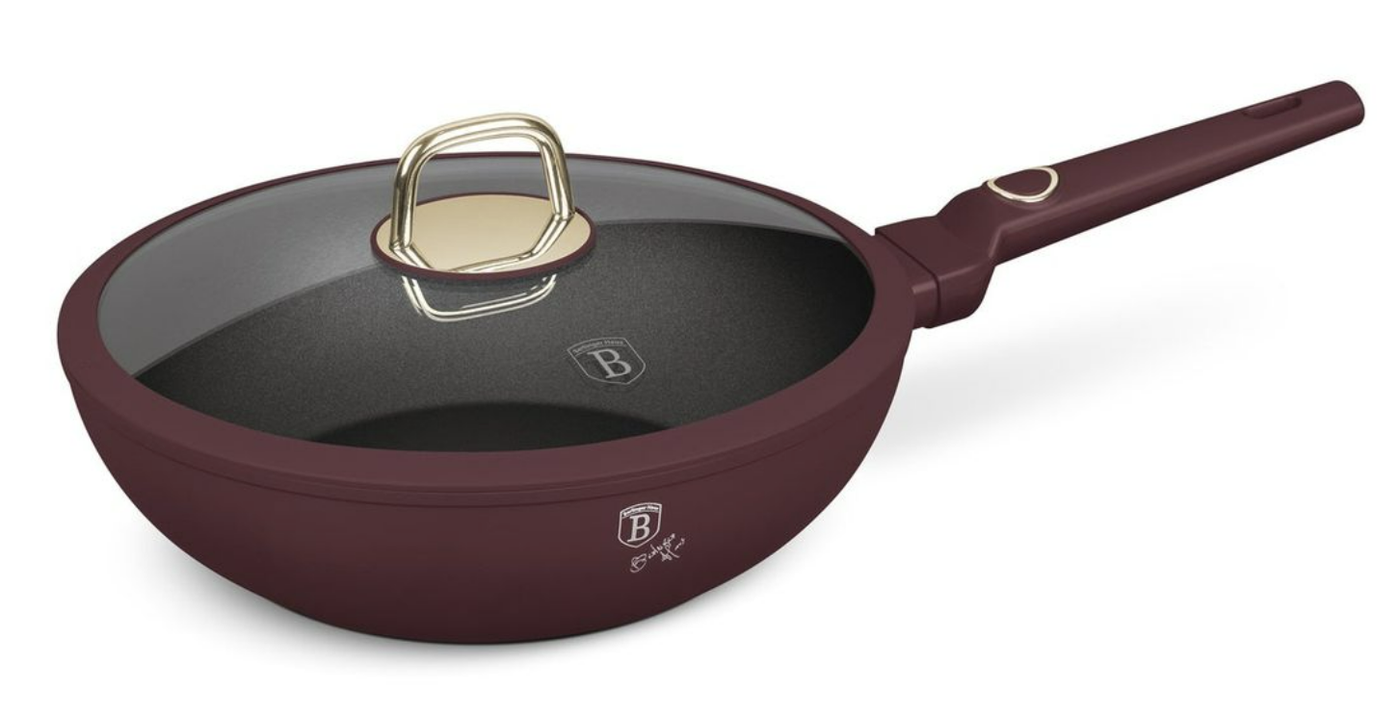 Berlinger Haus 28cm Titan Pro Non-Stick Coating Wok with Lid - Leonardo
